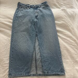 Abercrombie Denim Midi Skirt